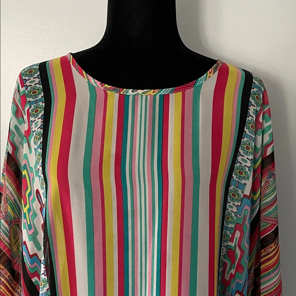Colorful Striped Coverup - Picture 2 of 9